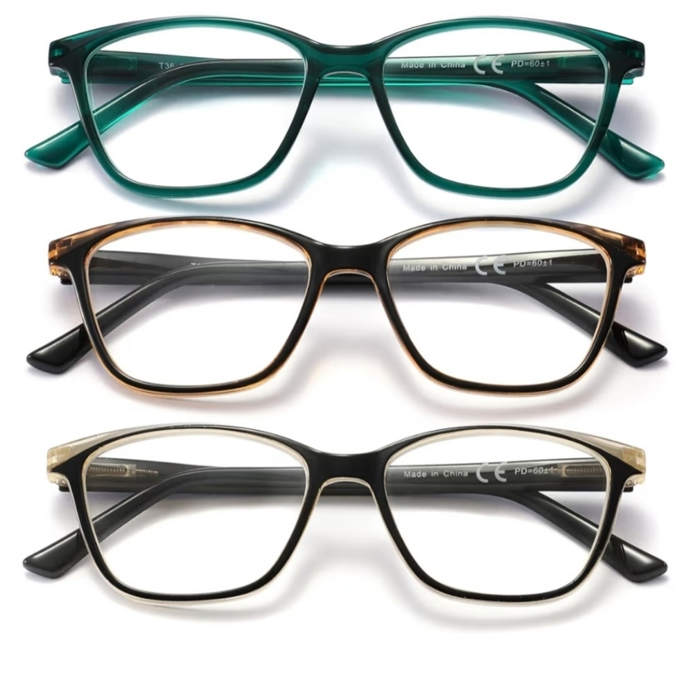 Womens Reading Glasses 3.75 magnification  3 Pack